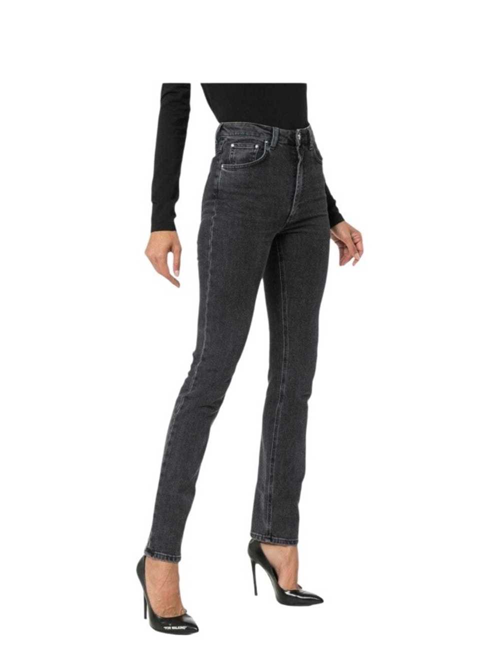 Toteme Skinny Fit Dark Grey Denim Jeans